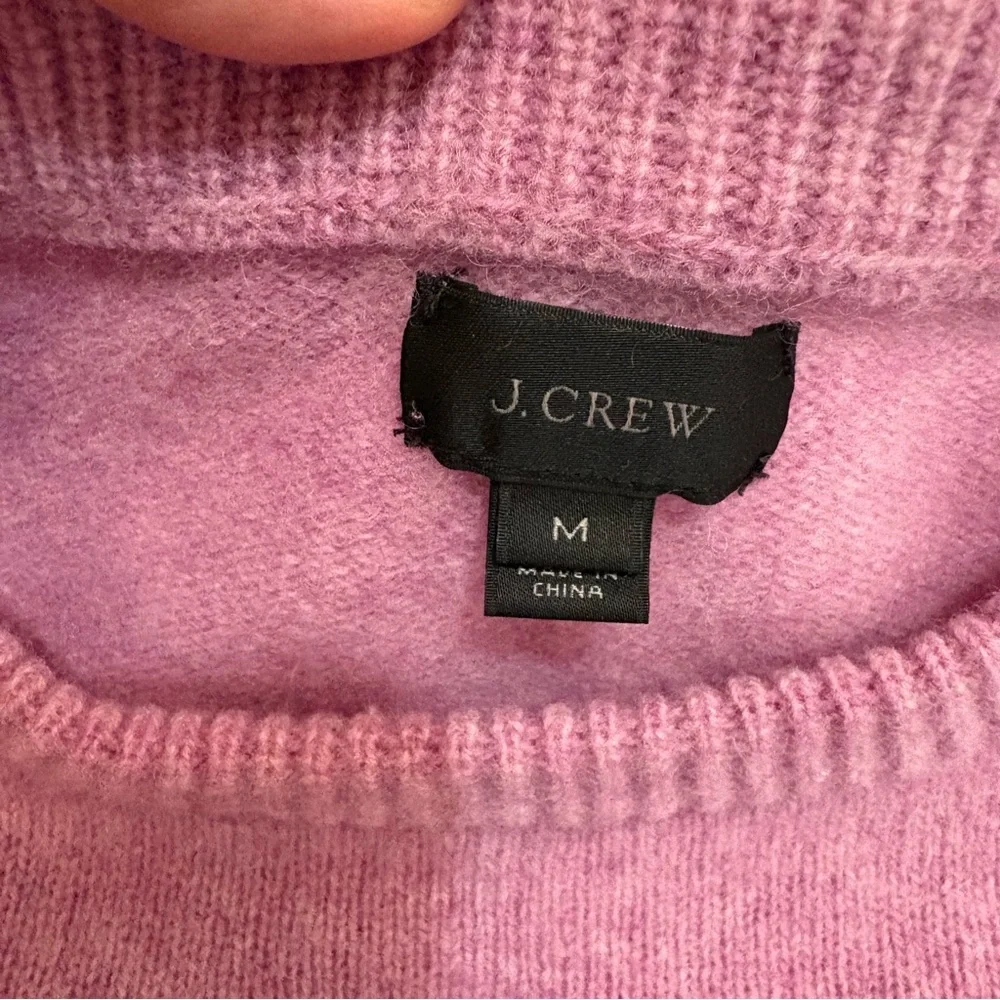 J. Crew Wool Soft Pink Crew Neck Sweater Sz.M